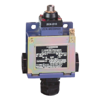 Łącznik krańcowy OsiSense ATEX D XCKM, koci wąs, 2 NC + 1 NO, | XCKM3906H29EX Telemecanique Sensors
