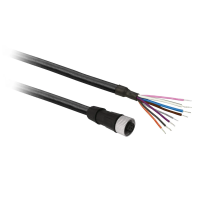 Konektor OsiSense XU okablowany prosty, żeński, M12, 8 pinów, kabel 2m | XZCP29P12L2 Telemecanique Sensors