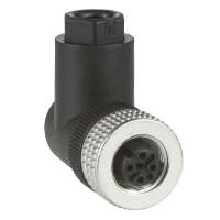 Złącze wtykowe żeńskie M12 kątowe 4-pinowe | XZCC12FCM40B Telemecanique Sensors
