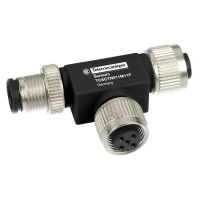 Złącze T RS485 lub CANopen M12 5 pinów 1 męskie/ 2 żeńskie OsiSense XG  | TCSCTN011M11F Telemecanique Sensors