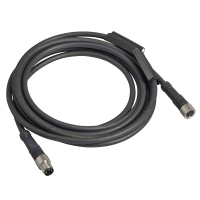 Kabel łączący OsiSense XZ proste męskie M8 3 piny kolankowe żeńskie M8 3 piny PUR 2m | XZCR2705037R2 Telemecanique Sensors