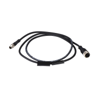 Kabel łączący OsiSense XZ proste męskie M8 3 piny kolankowe żeńskie M12 5 piny PUR 1m | XZCR2711037T1 Telemecanique Sensors