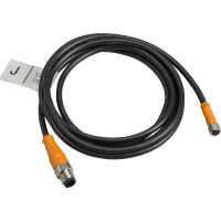 Kabel łączący OsiSense XZ proste męskie M12 4 piny kolankowe żeńskie M8 4 piny PVC 5m | XZCRA150941J5 Telemecanique Sensors