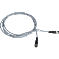 Kabel łączący OsiSense XZ proste męskie M12 4 piny kolankowe żeńskie M12 4 piny PVC 2m | XZCRV1511041C2 Telemecanique Sensors