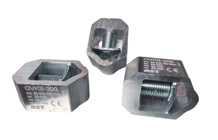 Zacisk śrubowy, kablowy V-klema VK-240 od 35-240 mm2  | AST-74-0006 Incobex