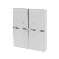 Przycisk szklany dotykowy do instalacji tradycyjnych 230V z odbiornikami o małej mocy, biały | GS4-AC-T-W F&F