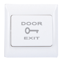 Przycisk wyjścia podtynkowy plastikowy z naniesionym symbolem drzwi, 1xNO biały | BPDOOR CDVI Polska