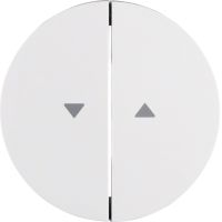 Klawisze z nadr. symbolu "strzałka" do łącznika 2-klaw., biały, połysk, R.x | WLW2001WG Hager