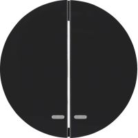 Klawisze z przezroczystą soczewką do łącznika dwuklawiszowego, czarny, R.x | WLW2300BG Hager