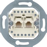 Mechanizm gniazda telefonicznego UAE 2-kr (RJ11, RJ12, RJ45) kat. 3, one.platform  | WDF4108W1 Hager