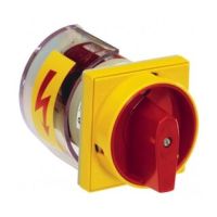 Łącznik krzywkowy* 4G63-10-U S25-R212, 63A,bez obudowy, pokrętło czerwone 3-biegunowy rozł.gł.(awar) | 63-241678-051 Apator