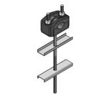 Uchwyt U1 Fi-25-46mm z odsadzeniem na słup ŻN U101 | U101  ALPAR sp. z o.o. (d