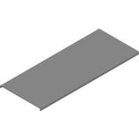 Pokrywa korytka z zamkiem PZKZP200/3, gr.blachy 1,5mm (3m) | 300620-dubel Baks