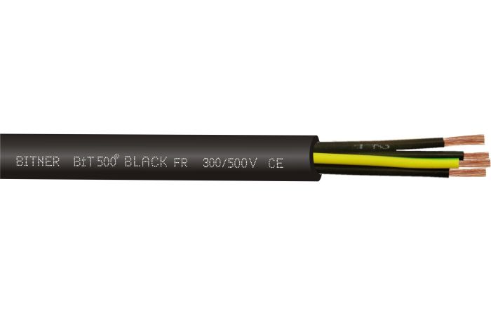 Kabel sterowniczy BIT 500 FR 2x1,0 300/500V czarny BĘBEN | SB1861 Bitner