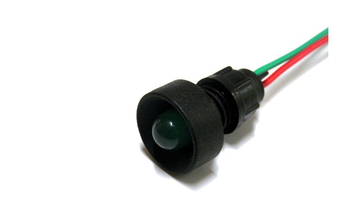 Lampka diodowa Klp 10G/12-24V zielona, klosz fi 10mm | 84410005 Simet