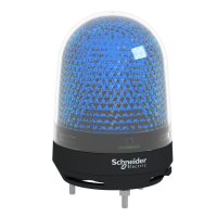 Syrena niebieska LED 100-230VAC, z BUZZ | XVR3M06S Schneider Electric