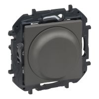 Ściemniacz obrotowy 2 - przewodowy, stalowy, NILOE STEP | 863452B Legrand