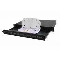 Panel 19" 1U 24xSC dx, 1x kaseta SC-FL-01 | P1-T240000-NEW C C Partners