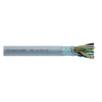 Kabel bezhalogenowy RD-H (ST)H Bd 4x2x0,5 czarny BĘBEN | 0217 004 05 Technokabel