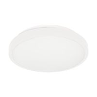 Plafon SELENE, 2xE27 z mikrofalowym czujnikiem ruchu, 2x60W, klosz matowy - polistyren, IP54, biały | CL/2XE27-10MV/W Orno