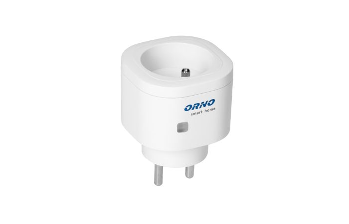 Gniazdo centralne sterowane bezprzewodowo, z komunikacją Wi-Fi i nadajnikiem radiowym, białe, ORNO Smart Home | OR-SH-1731 Orno
