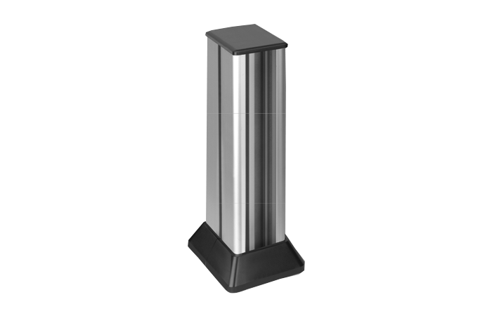 Minikolumna 2-stronna, wys. 451mm, 2x3-modułowa, 12xK45, aluminium ALC323/8/14 Simon Connect | ALC323/8/14 Kontakt Simon