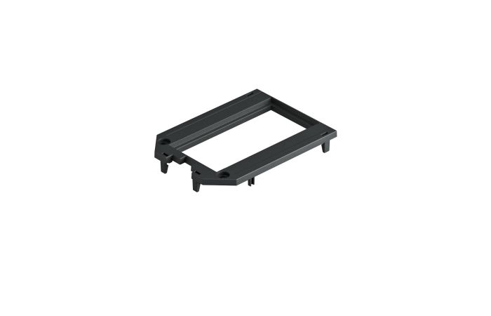 Ramka montażowa do UT3 i UT4, 2 Modul45 104x76x4, PA, grafitowoczarny, 9011 UT34 P2 | 7408773 Obo Bettermann