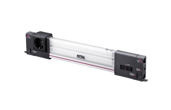 Oprawa oświetleniowa LED 11W, 900lm, dł. 437mm, 100-240V, gniazdo z uziemieniem, SZ | 2500210 Rittal