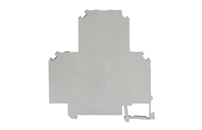 Złączka szynowa gwintowa piętrowa, 4mm2 TS35 2-tory ZUW2-4.0s, szara | 13304312 Simet