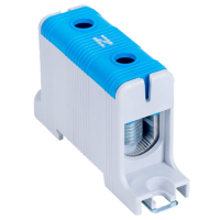 Złączka kompaktowa na szynę i płytę montażową, niebieska | FLEAL-95/1K Tracon
