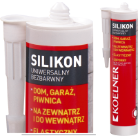Silikon uniwersalny bezbarwny Koelner K-SL-UNI-01 kartusz 300 ml – 1 szt. | K-SL-UNI-01 Rawlplug