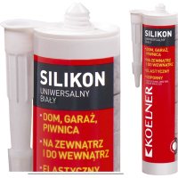 Silikon uniwersalny biały Koelner K-SL-UNI-02 kartusz 300 ml – 1 szt. | K-SL-UNI-02 Rawlplug