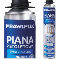 Piana pistoletowa uniwersalna zimowa - puszka metalowa - 750 ml RAWLPLUG | RPP-45-W Rawlplug