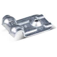 Uchwyt stalowy do kabli pojedynczy 6 mm ocynkowany - opakowanie kartonowe - 200 szt. RAWLPLUG | R-SC40-MCS-6 Rawlplug