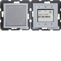 Radio Touch komplet, alu mat, B.x/S.1 | 28801404 Hager