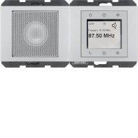 Radio Touch komplet, alu, K.5 | 28807003 Hager