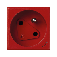Gniazdo DATA K45 z kluczem, z/u 16A, ze wskaźnikiem zasilania, czerwony KLS02/6 Simon Connect | KLS02/6 Kontakt Simon