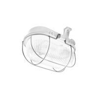 Oprawa kanałowa n/t OVAL LED EVO HV 170mm 570lm 830 (5W), siatka metal, popiel, klosz szklany | 911064 Lena Lighting