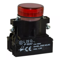 Lampka sygnalizacyjna L22/24V czerwona | W0-L-L22/24V C Promet