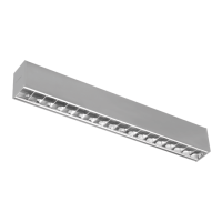 Oprawa zawieszana Sigma II LED DI-IN IP40 73W 4000K PAR 2170mm 9880Im, szara | AR007.2233.840.A000 Plexiform