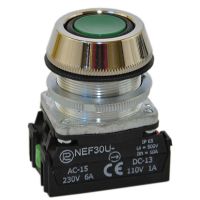 Napęd przycisku krytego NEF30-UK, Fi-30mm, zielony | P0-N-NEF30-UK Z Promet