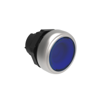 Napęd przycisku sterowniczego podświetlany, kryty, bez adaptera, samoczynny powrót, niebieski | LPCBL106 Lovato Electric
