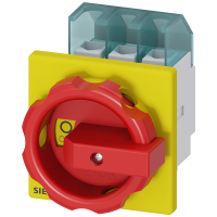 Rozłącznik awaryjny 3LD2 3P 32A 11,5kW montaż tablicowy pokrętło żółto-czerwone | 3LD2203-0TK53 Siemens