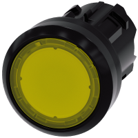 Przycisk płaski z samopowrotem podświetlany 22mm, okrągły, plastikowy, żółty, SIRIUS ACT | 3SU1001-0AB30-0AA0 Siemens