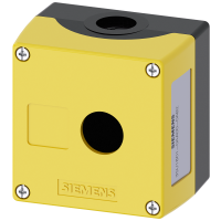 Obudowa kasety 1-otworowa 22mm, czarno-żółta, SIRIUS ACT | 3SU1801-0AA00-0AB2 Siemens