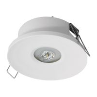 Oprawa awaryjna AXP IP65/20 ECO LED, 1W, 125lm, optyka uniwersalna, 1h, jednozadaniowa,biała | AXPU/1W/E/1/SE/X/WH Awex