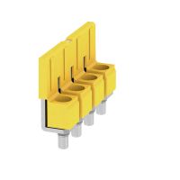 Złączka szynowa poprzeczna / mostek śrubowy, żółty WQV 6/4 | 1054860000 Weidmuller