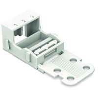 Adapter montażowy do złączek 3-przewodowych Seria 221 4mm2, biały | 221-503 Wago