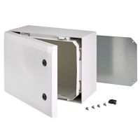 Szafka 400x500x210-Drzwi zamkn 2-pkt, zawiasy na krót boku, z płytą montaż ARCA 405021 | 8120025 Fibox