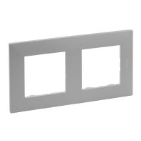 Ramka podwójna 2x- kolor aluminium Niloe Step | 863392 Legrand